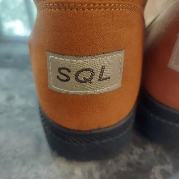 SQL Faux Fur Lined Women's EU 43 Tan Brown Suede Snow Boot - Picture 6 of 8